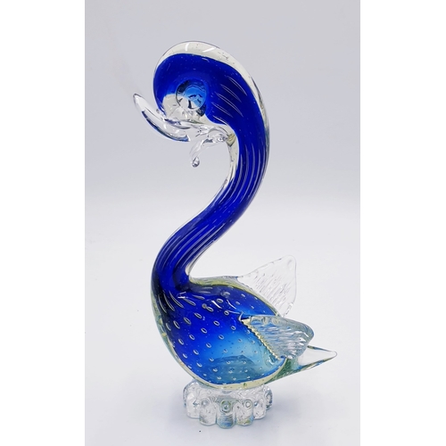 319 - MURANO GLASS Large 20cm MODEL OF A DUCK