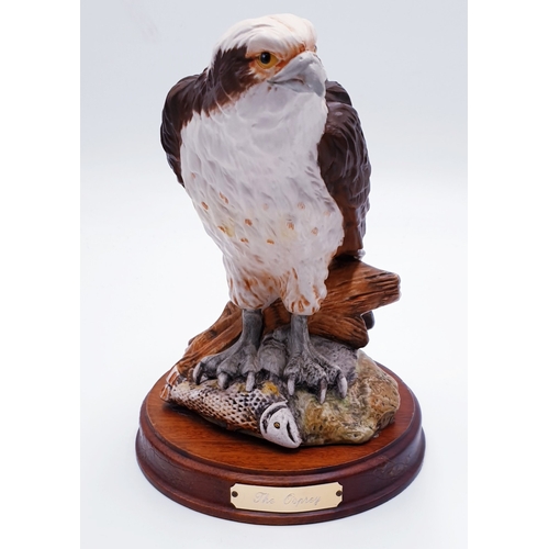 346 - ROYAL DOULTON Large 19.7cm MODEL OF AN OSPREY (On Plynth) DA 139 1990/92 Only Modelled By Mr Warren ... 