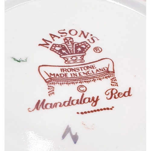 353 - MASON'S IRONSTONE 15.5cm GINGER JAR And COVER IN THE RED MANDALAY DESIGN