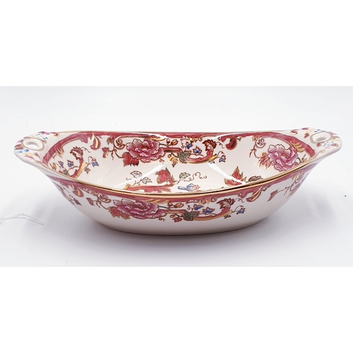 354 - MASON'S IRONSTONE 26cm x 16.5cm DISH And 17cm x 12.5cm OCTAGONAL DISH IN THE RED MANDALAY DESIGN