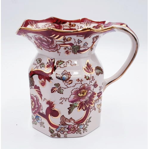 355 - MASON'S IRONSTONE 16.5cm JUG And 15cm JUG IN THE RED MANDALAY DESIGN