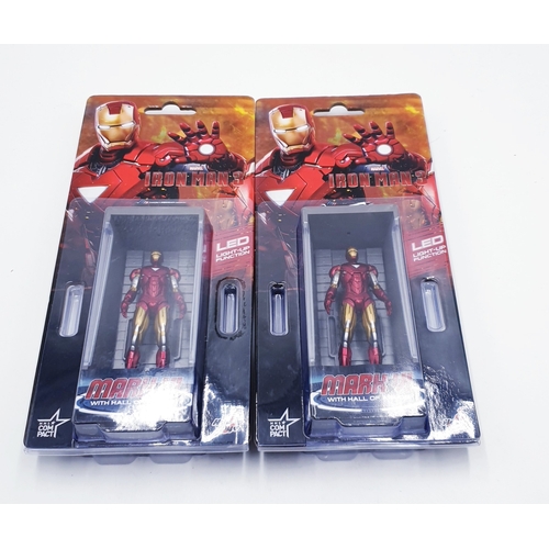 390 - MARVEL IRON MAN FIGURINES (2) (Original Packaging)