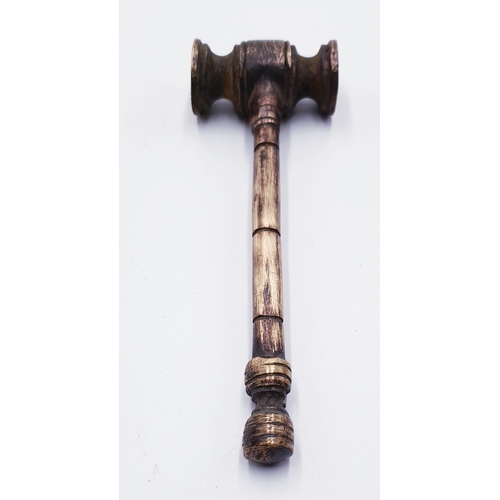 401 - BRASS AUCTIONEERS GAVEL