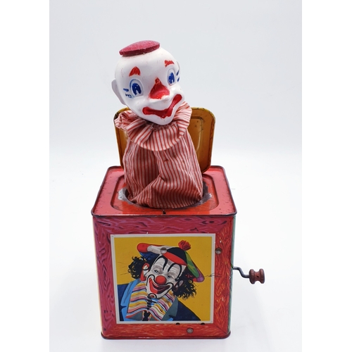 608 - METTOY (Made In England) SCARY MECHANICAL (Wind Up) JACK IN A BOX c1960s