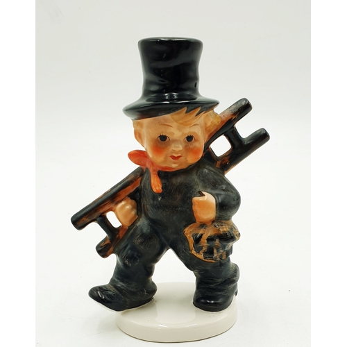 775 - GOEBEL PORCELAIN 13cm CHARACTER FIGURINE OF A CHIMNEY SWEEP