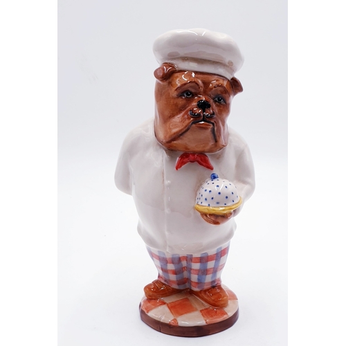 784 - KEVIN FRANCIS 22cm MODEL OF THE BULLDOG CHEF (Limited Edition Of 350 This Being No 069)  (Modelled B... 