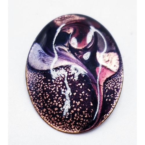 800 - ENAMEL (Hand Crafted) BROOCH By Janna Hodgson