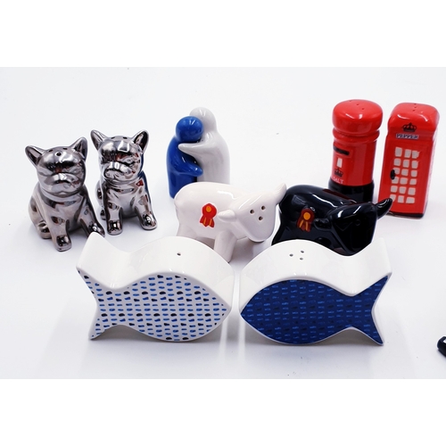 804 - NOVELTY SALT And PEPPER POTS (5 Sets)