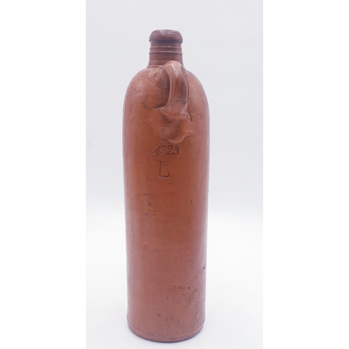 411 - SALT GLAZE STONEWARE Extra Large 30cm BOTTLE (Full Marks To The Bottle) Made For Georg Kreuzberg.
(G... 