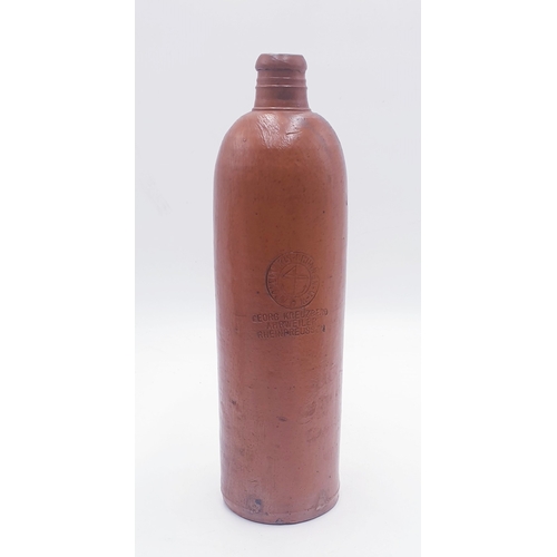 411 - SALT GLAZE STONEWARE Extra Large 30cm BOTTLE (Full Marks To The Bottle) Made For Georg Kreuzberg.
(G... 