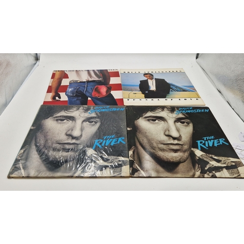 754 - BRUCE SPRINGSTEEN VINYL ALBUMS (4)
Born In The USA + inner + insert. Tunnel Of Love + inner. The Riv... 