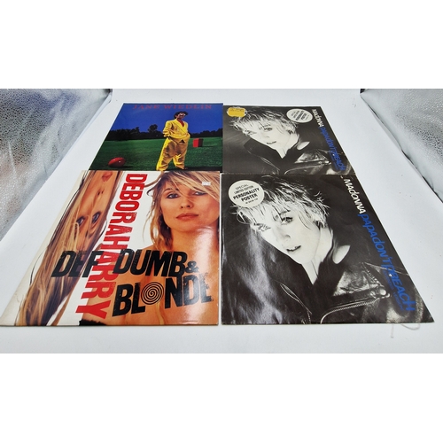 769 - ROCK + POP ALBUMS (2) + 12 INCH (2)
Debbie Harry Def Dumb & Blonde LP + inner. Jane Weidlin self tit... 