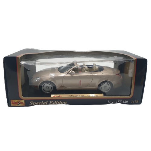 329A - MAISTO DIE CAST (1:18 Scale) MODEL OF A LEXUS SC 430 (Special Edition) (Original Box)