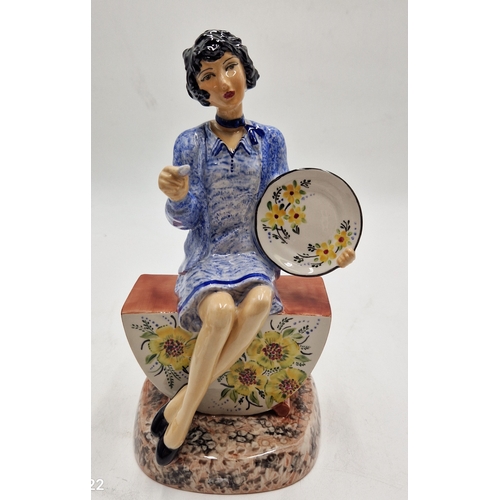 1 - PEGGY DAVIES STUDIO'S 21cm CHARACTER FIGURINE 