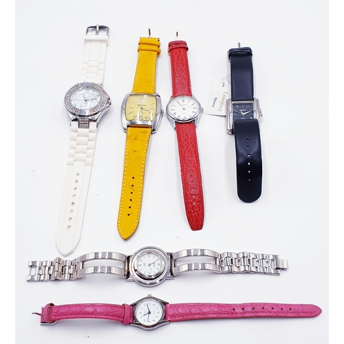 16 - WRIST WATCHES (6) To Include GENTS LOUIFREY TANK STYLE (As New) ,LADIES WRIST WATCHES (5) (All Found... 