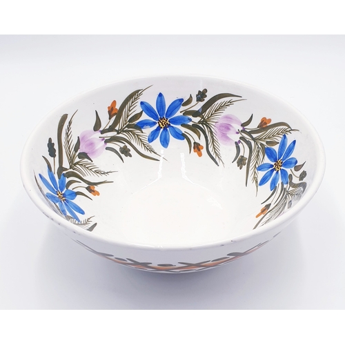 41 - CERAMIC Large 28cm Dia (Handpainted) FRUIT BOWL