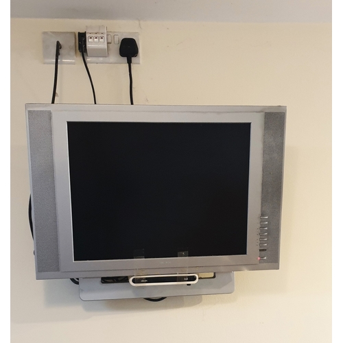 135 - REMOTE CONTROL FLATSCREEN T.V. (Complete With Wall Bracket) (Please Note This Lot WILL NOT BE PACKED... 