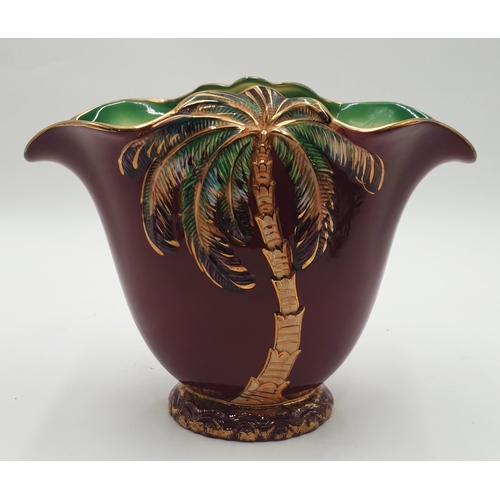 175 - BESWICK Large 21cm PALM TREE VASE Model No 1069 Designed By Mr Albert Hallam