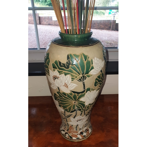 356 - CERAMIC Extra Large 41cm FLOOR VASE (Please Note This Lot WILL NOT BE PACKED OR SHIPPED....COLLECT O... 