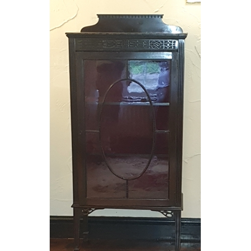 363 - OAK /GLAZED Large 122cm x 62cm x 31cm DISPLAY CABINET (Please Note This Lot WILL NOT BE PACKED OR SH... 