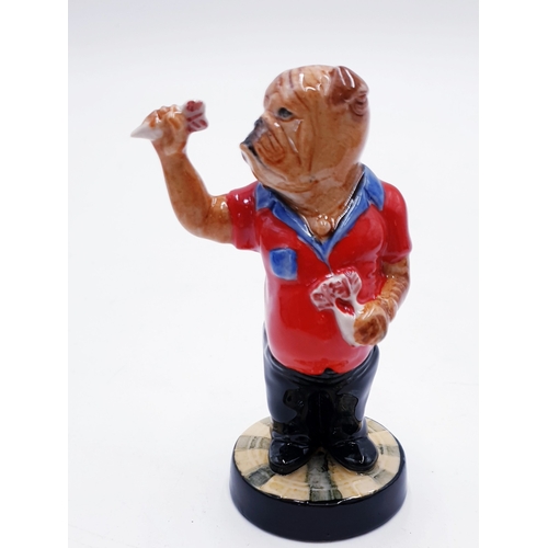 504 - PEGGY DAVIES STUDIO'S 11cm MODEL OF BULLSEYE THE BULLDOG