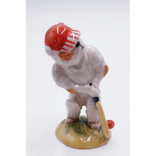 506 - PEGGY DAVIES STUDIO'S 11cm MODEL OF CRICKETEER THE BULLDOG