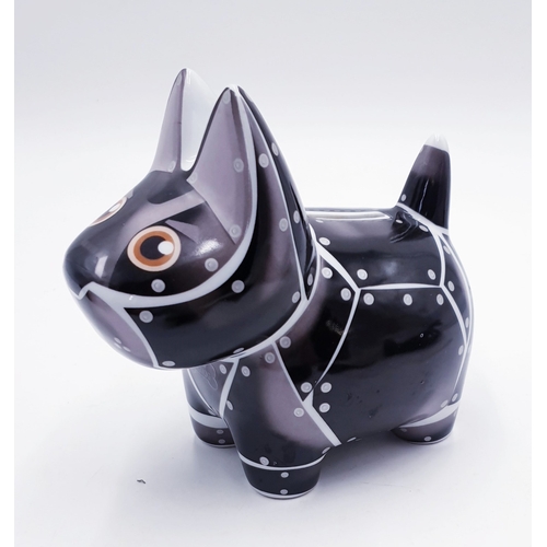 510 - BLACK/WHITE DOG MONEY BOX