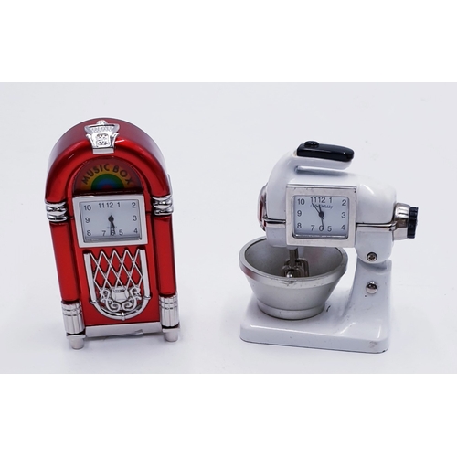 515 - CAKE MIXER NOVELTY CLOCK Plus JUKE BOX NOVELTY CLOCK