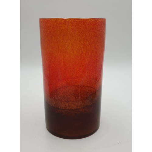 521 - WHITEFRIARS GLASS Large 25cm VASE