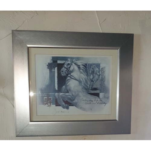 529 - FRAMED And GLAZED PICTURES (2) (Horses) (Please Note This Lot WILL NOT BE PACKED OR SHIPPED....COLLE... 