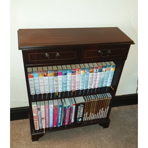 533 - WOODEN TWO DRAWER 77cm x 90cm x 27cm BOOKCASE (Books Not Included) (Please Note This Lot WILL NOT BE... 