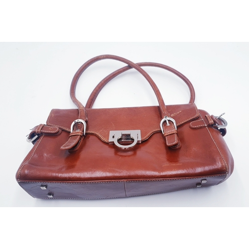 594 - JASPER CONRAN LEATHER HANDBAG