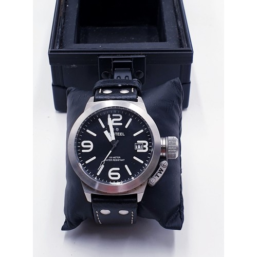 13 - TW STEEL TW 2R QUARTZ WRIST WATCH (Original Box) (Found To Be Working When Photographed)