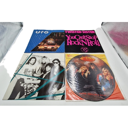 117 - ROCK/METAL VINYL 12 INCHES (4)
UFO LET IT RAIN./ TWISTED SISTER YOU CAN’T STOP ROCK ‘N’ ROLL./ VAN H... 