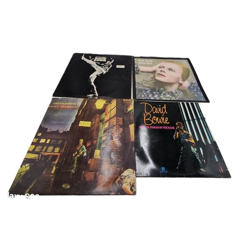 311 - DAVID BOWIE VINYL LPS (3) + 10 INCH (1)
THE MAN WHO SOLD THE WORLD + INNER. /HUNKY DORY. /ZIGGY STAR... 