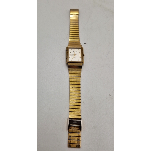 720 - INGERSOL YELLOW METAL GENTS WRIST WATCH (No 9825)