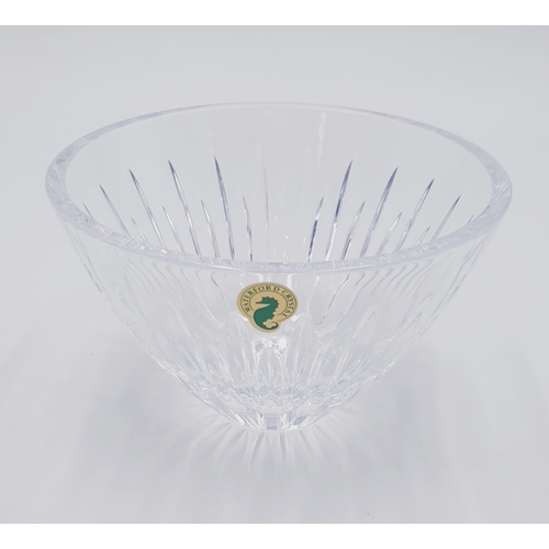 821 - WATERFORD CRYSTAL 15cm Dia BOWL IN THE MARA DESIGN (Original Box)