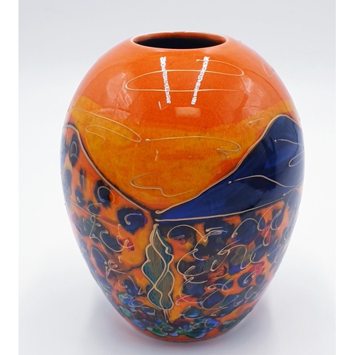 649 - ANITA HARRIS ART POTTERY 15cm DELTA VASE 