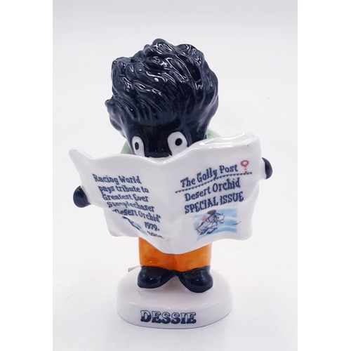 28 - CARLTON WARE FIGURINE OF A GOLLY READING A NEWSPAPER (Trial Piece)