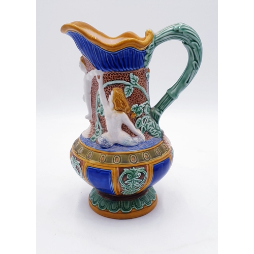 66 - CERAMIC MAJOLICA STYLE Extra Large 27cm JUG