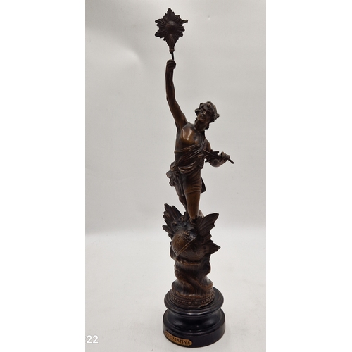 183 - SPELTER Extra Large 50cm FRENCH 