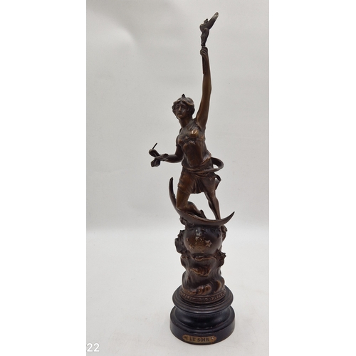 184 - SPELTER Extra Large 50cm FRENCH 