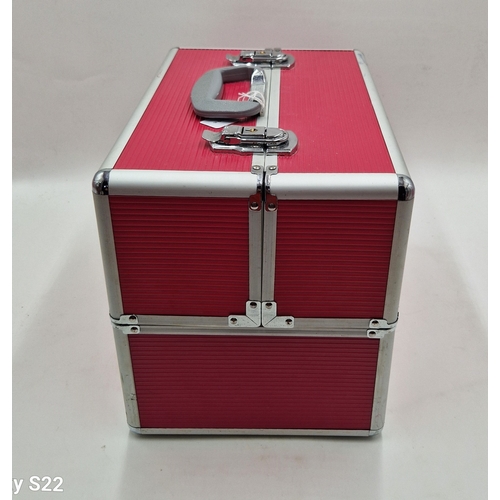 217 - METAL Large 37cm x 27cm STORAGE CASE (With Keys)