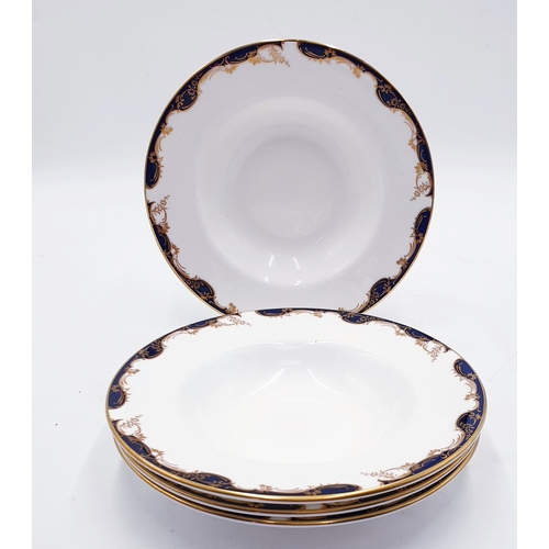 677 - MINTON CHINA 20.5cm Dia BOWLS (4) IN THE VARSAILLES DESIGN