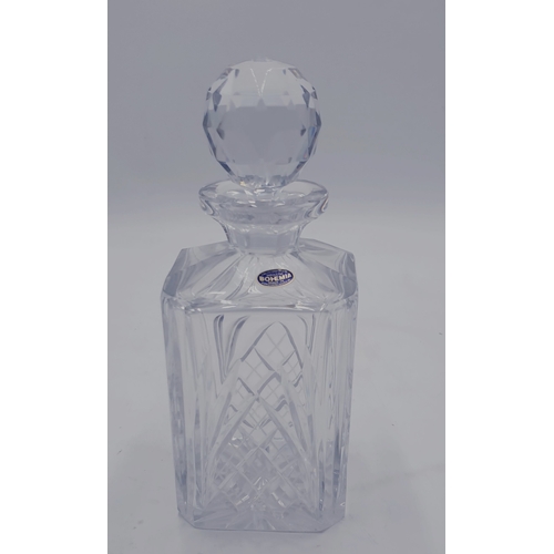 696 - BOHEMIA CUT GLASS DECANTER