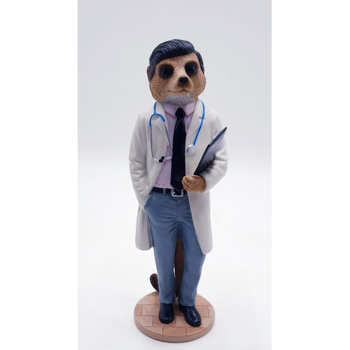 405 - COUNTRY ARTIST Large 24cm CHARACTER FIGURINE OF A MEERKAT 