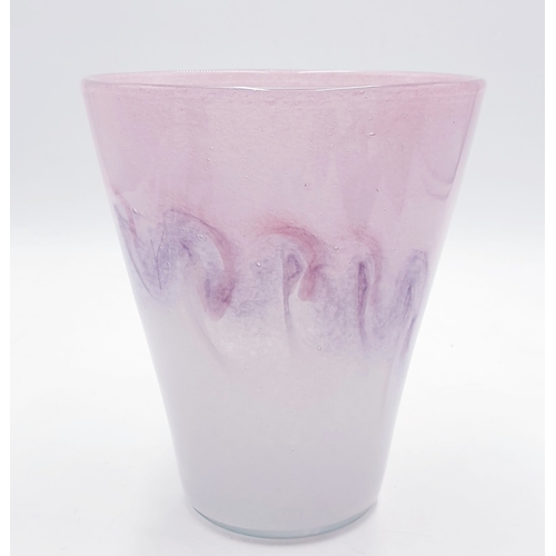 736 - MONART GLASS Large 19cm VASE