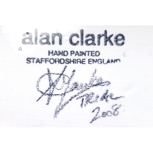 747 - ALAN CLARKE STUDIO'S (Hand Painted) Extra Large 41cm x 26cm CERAMIC WALL PLAQUE  Signed (Please Note... 