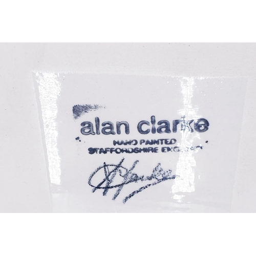 748 - ALAN CLARKE STUDIO'S (Hand Painted) Extra Large 41cm x 26cm CERAMIC WALL PLAQUE  Signed (Please Note... 