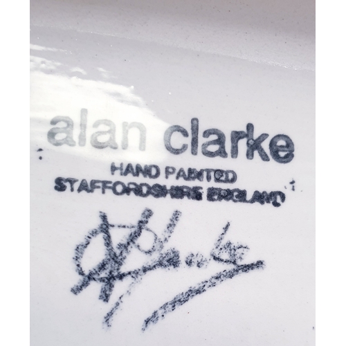 749 - ALAN CLARKE STUDIO'S (Hand Painted) Extra Large 41cm x 26cm CERAMIC WALL PLAQUE  Signed (Please Note... 